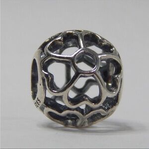 Authentic Pandora Charm Primrose Openwork Bead 791489 Sterling Silver